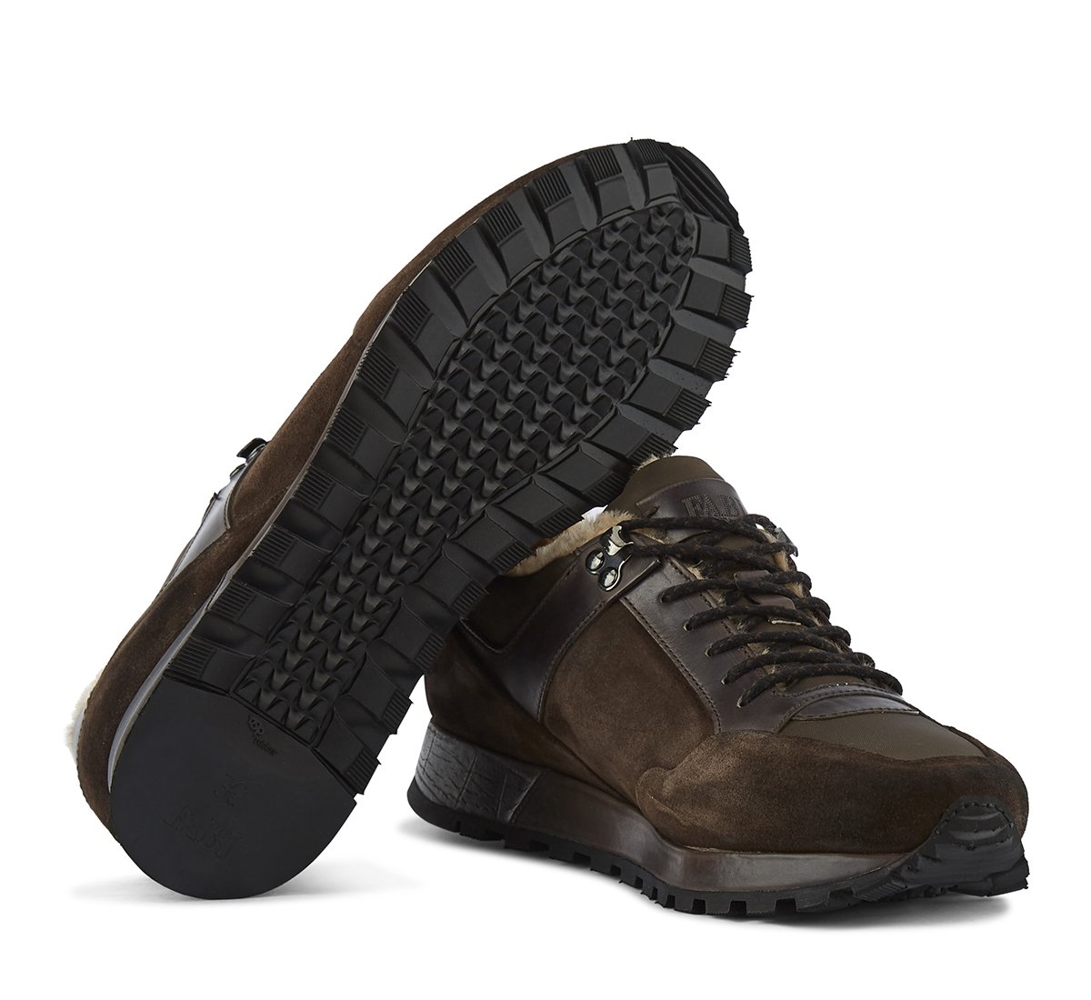 Sneaker in morbido vitello