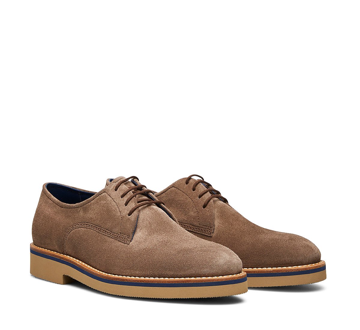 Derby in suede