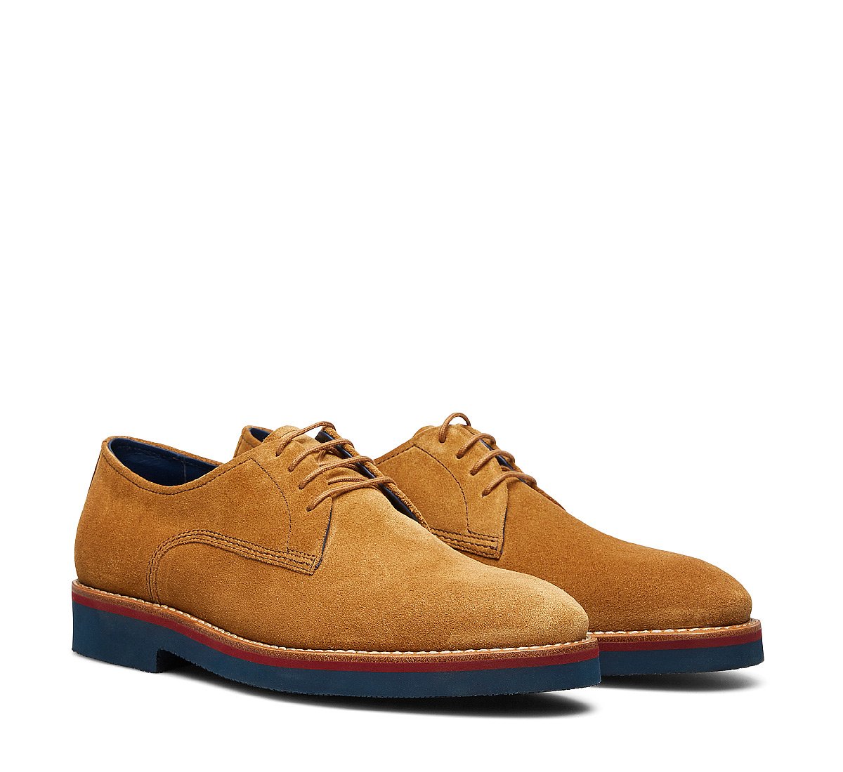 Derby in suede