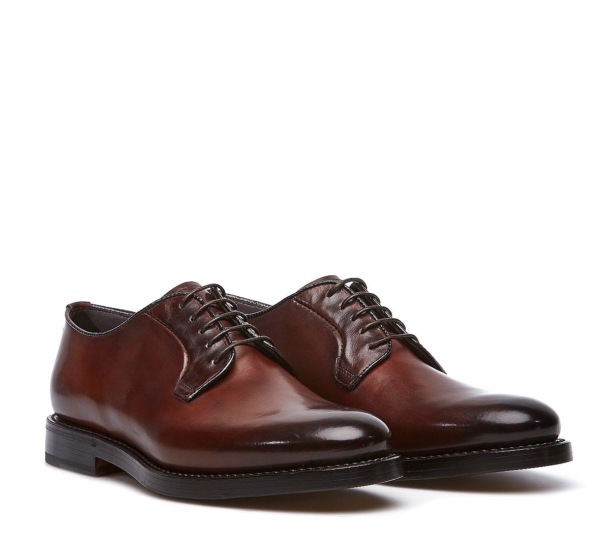 Goodyear Flex lace-ups in hand-buffed calf leather