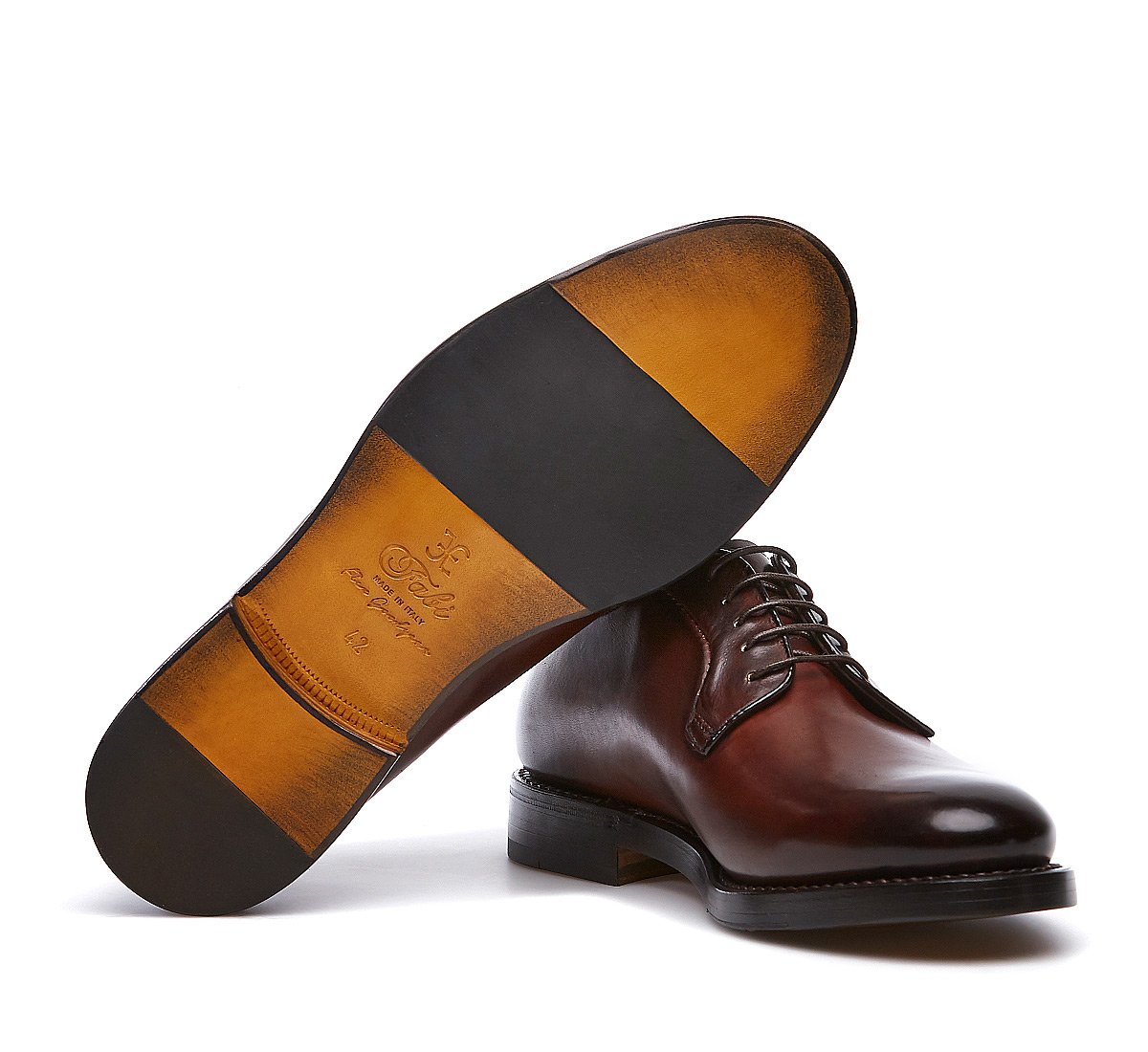 Ботинки на шнурках Flex Goodyear из телячьей кожи ручного дубления