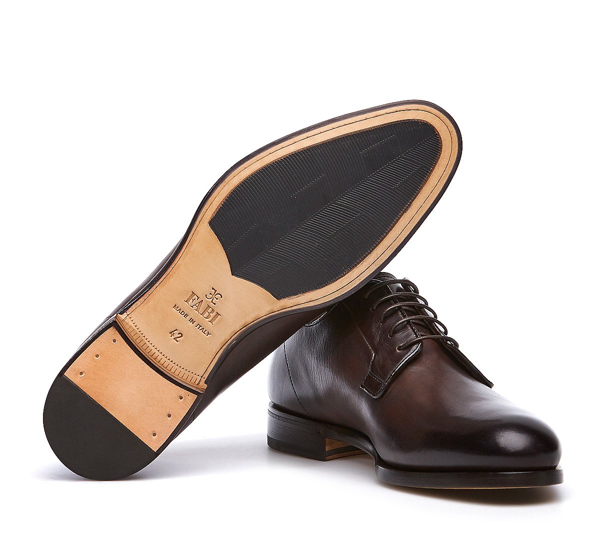 Derby in calf leather