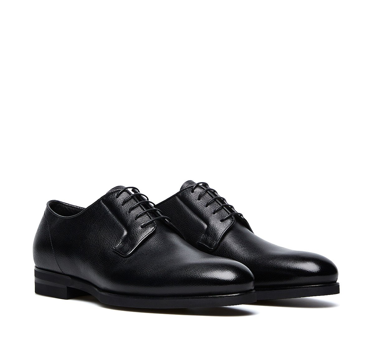 Five-eyelet derbies in calfskin