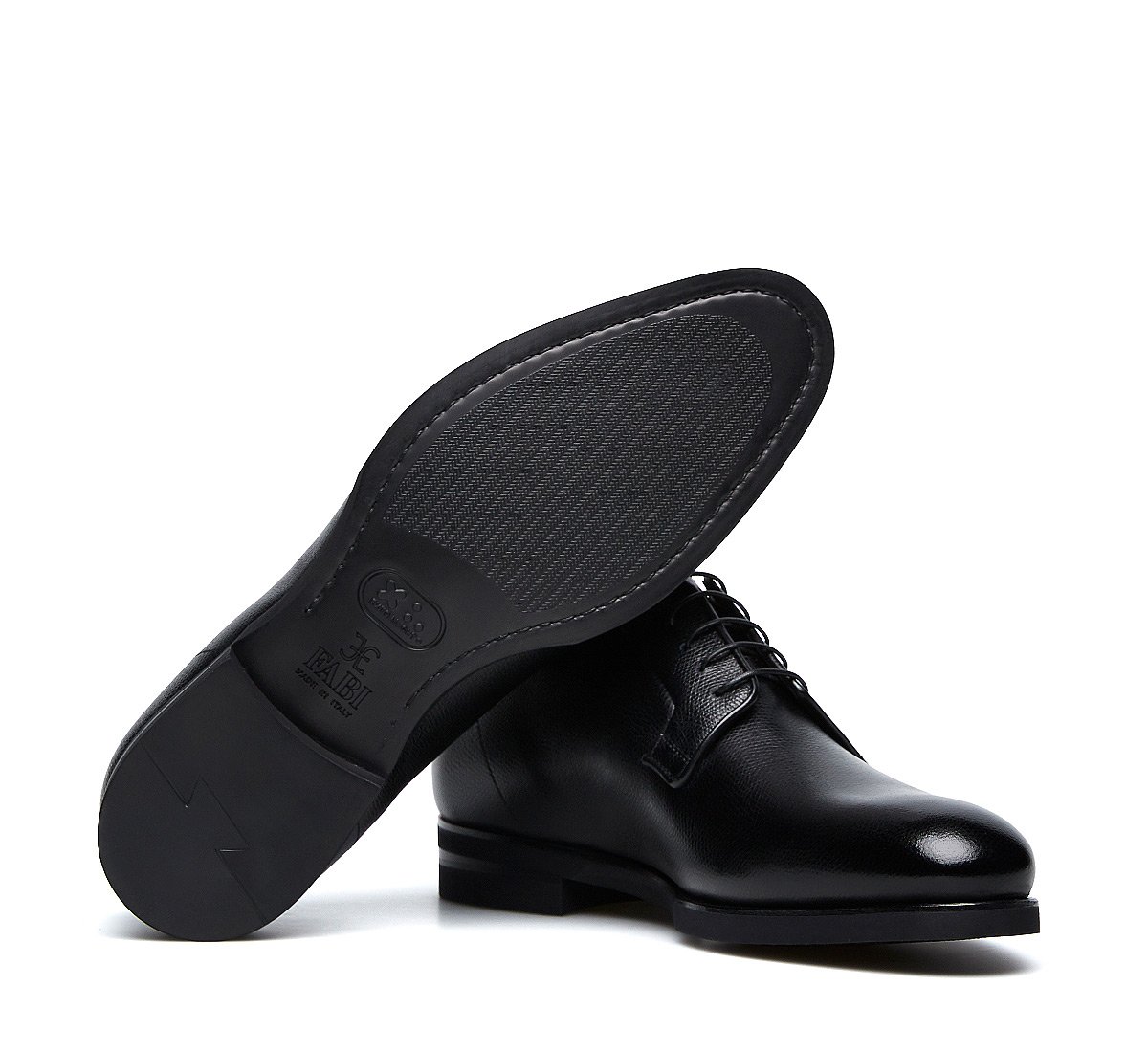 Five-eyelet derbies in calfskin