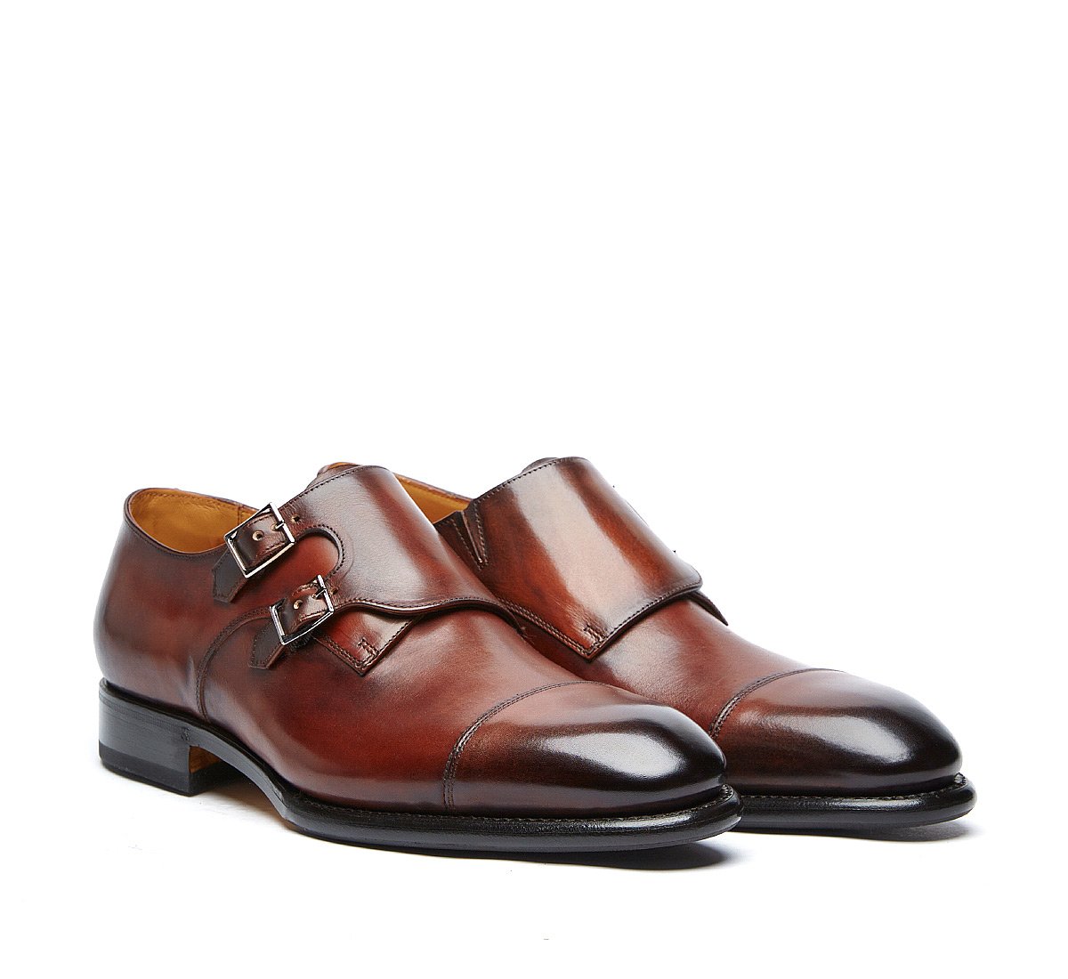 Monk Flex Goodyear in pregiato vitello tamponato a mano