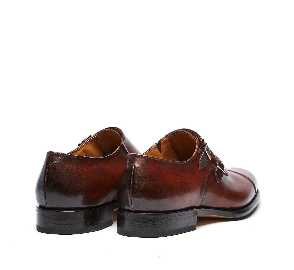 Monk Flex Goodyear in pregiato vitello tamponato a mano