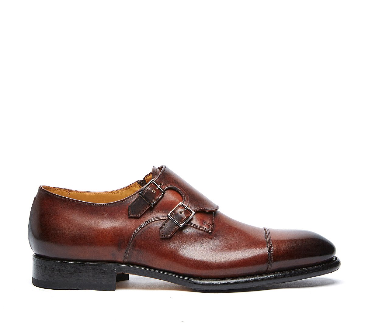 Monk Flex Goodyear in pregiato vitello tamponato a mano