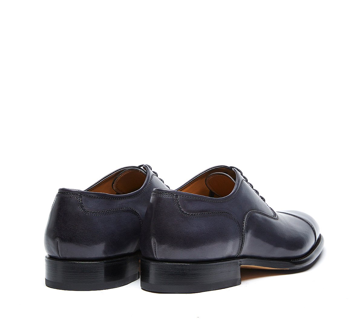 Туфли на шнуровке из телячьей кожи, полированной вручную, конструкции Flex Goodyear