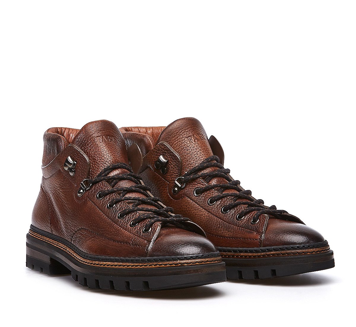 Buckskin ankle boots