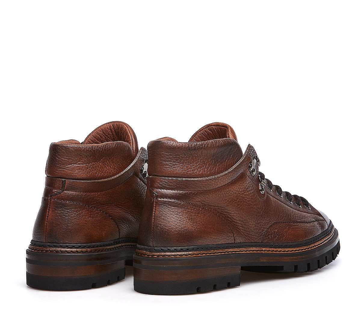 Buckskin ankle boots