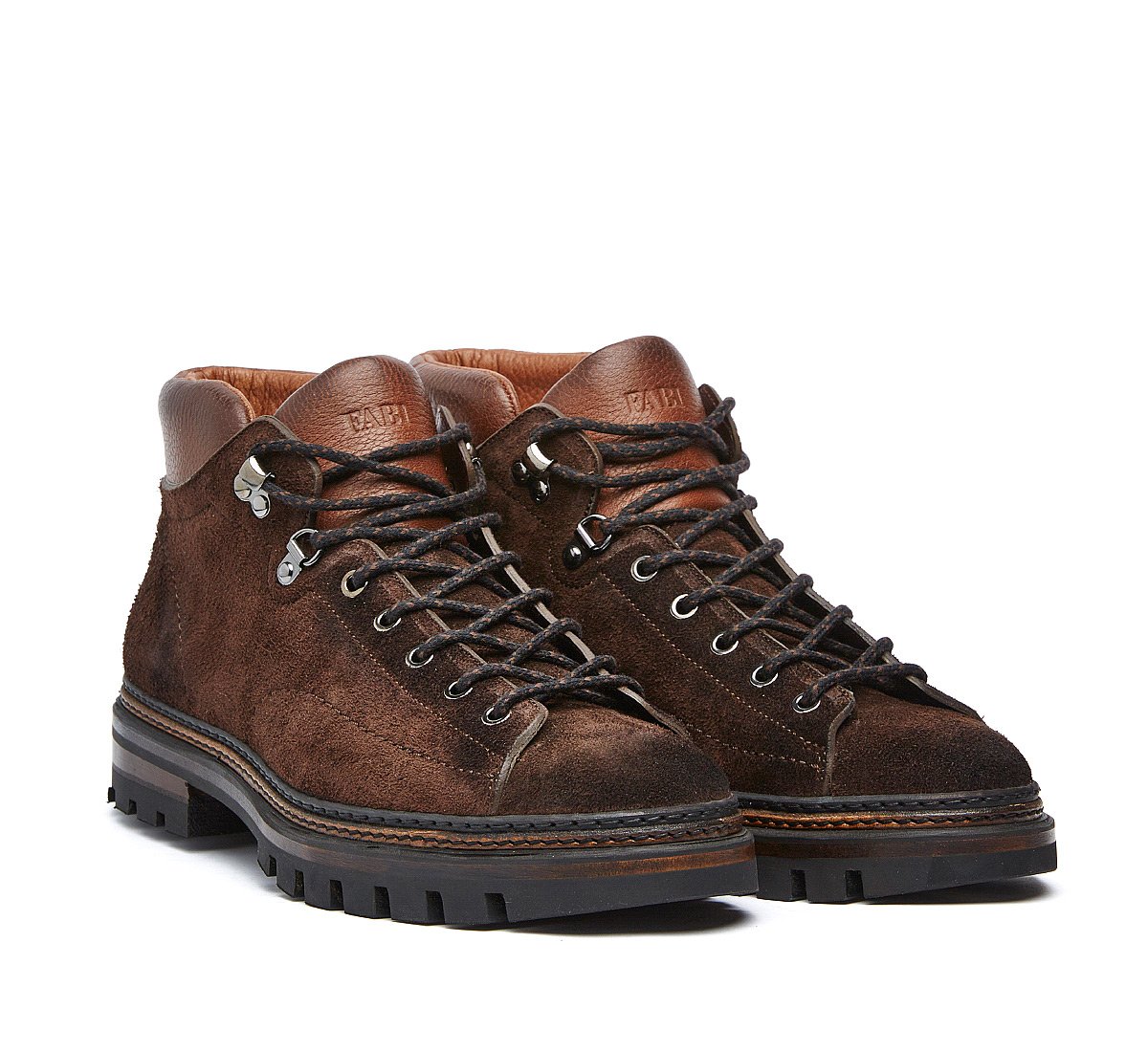 Calf leather ankle boots