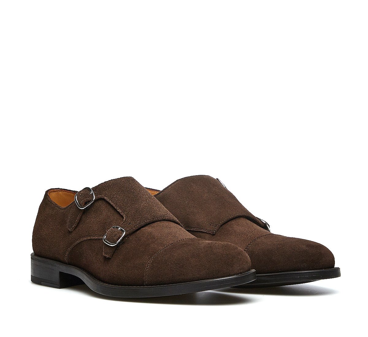 Double monk in morbido suede