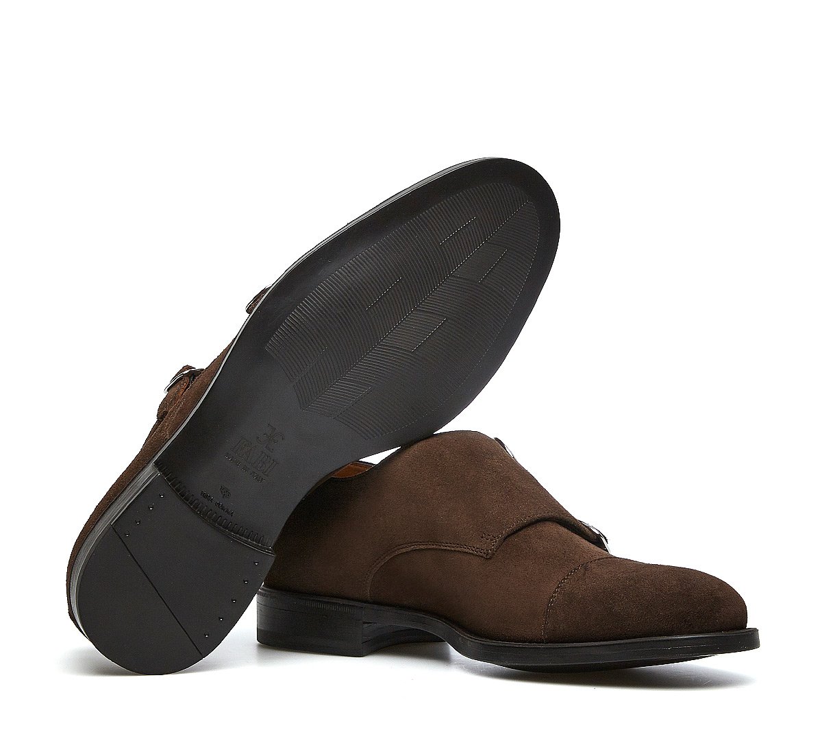 Double monk in morbido suede