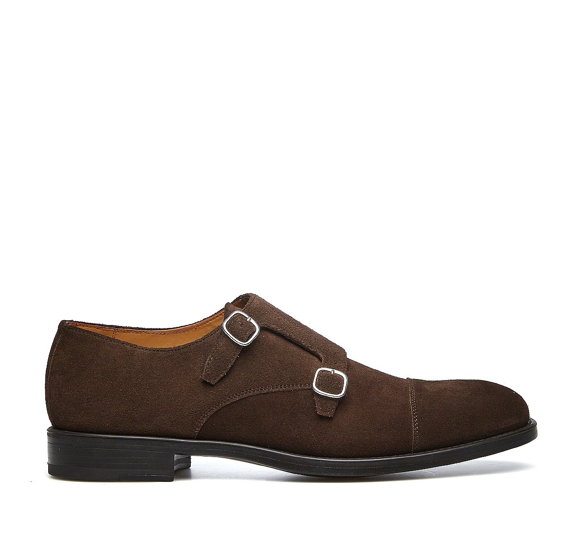 Double monk in morbido suede