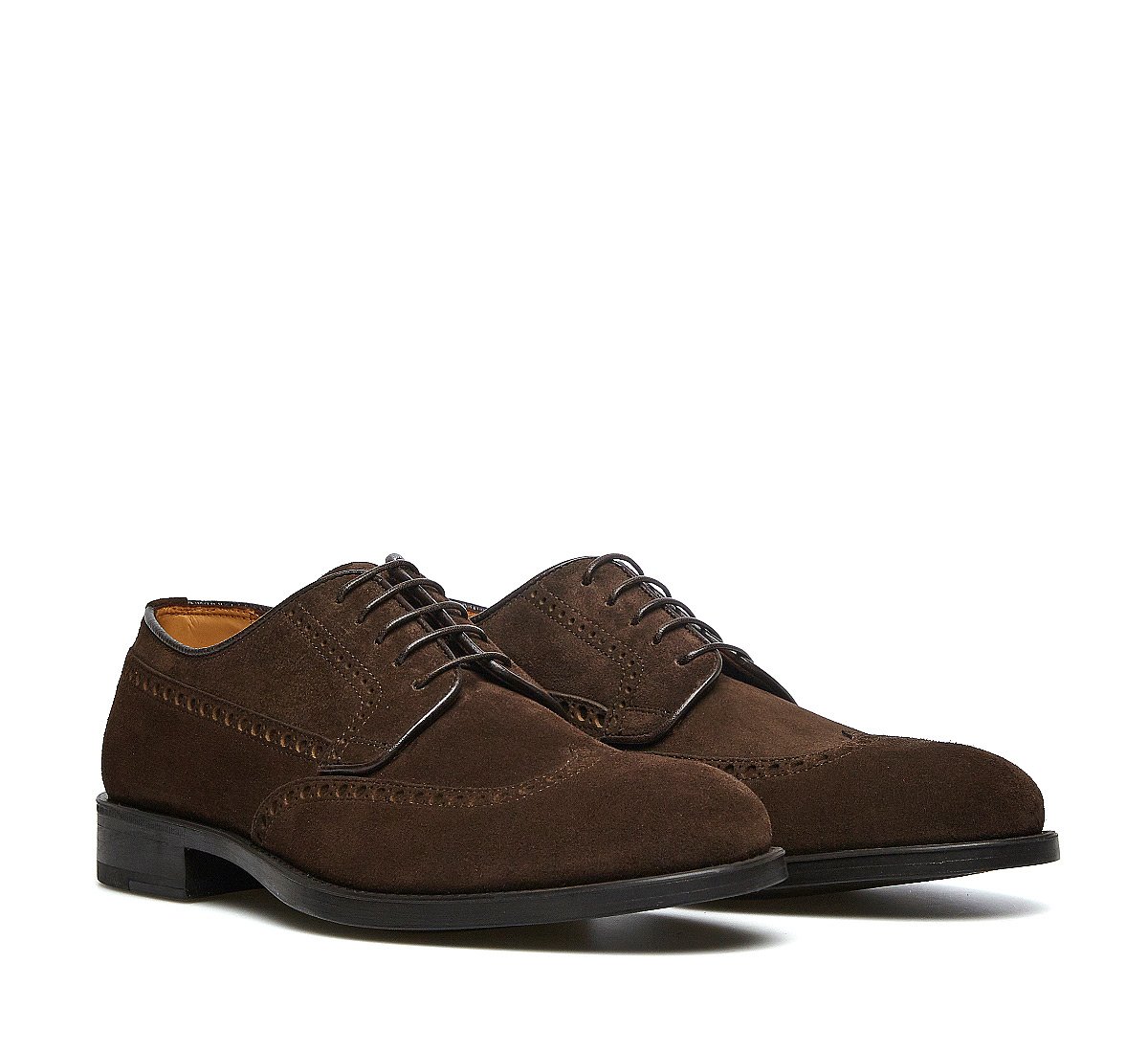 Soft suede derbies