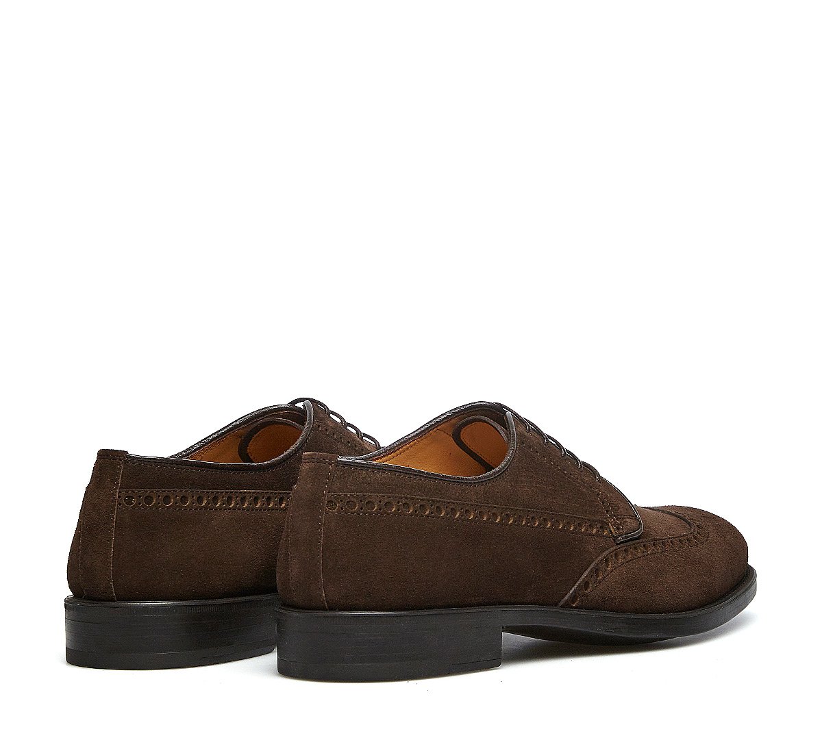 Soft suede derbies
