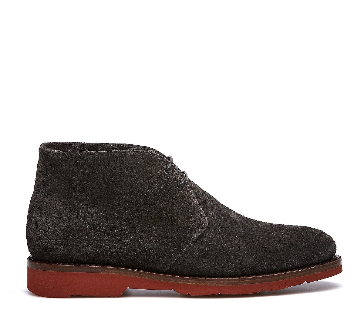 Fabi suede ankle boots with warm sheepskin lining