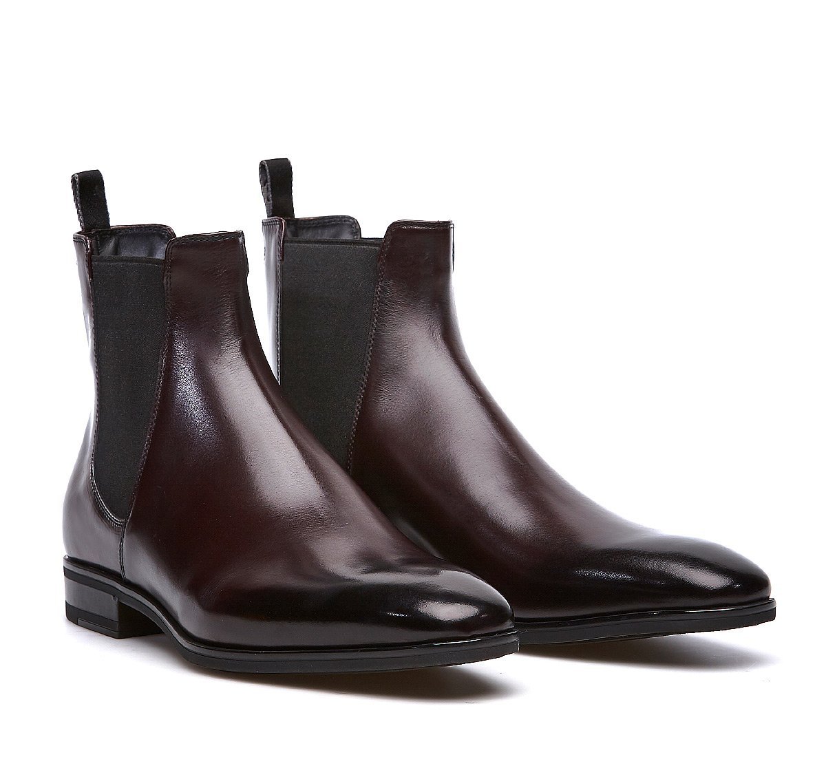 Beatle boot in luxury calf leather with wool lining