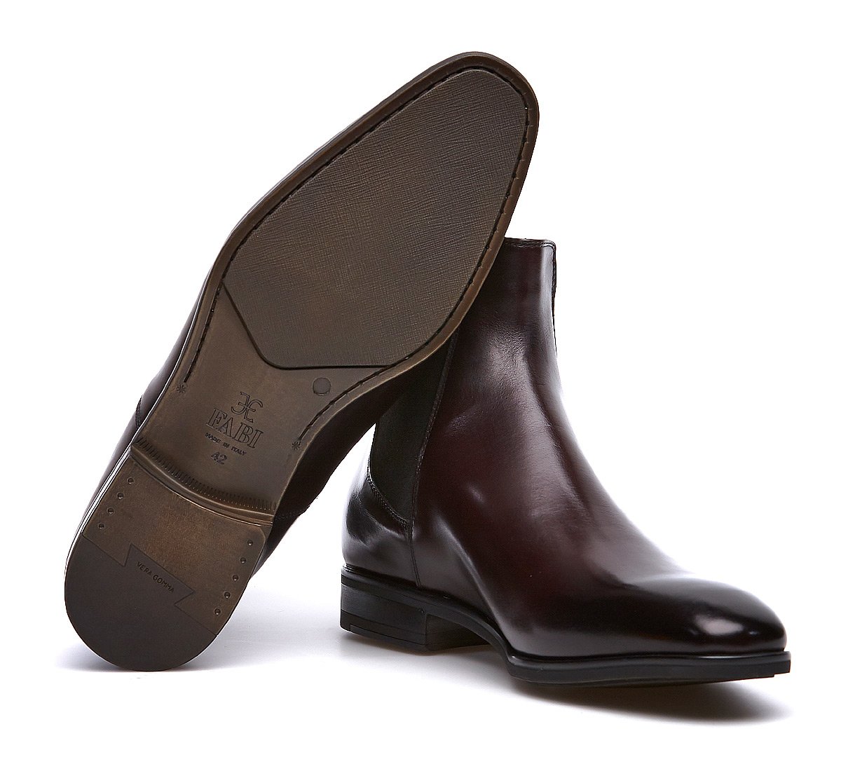 Beatle boot in luxury calf leather with wool lining