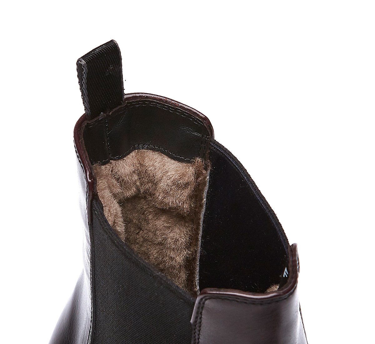 Beatle boot in luxury calf leather with wool lining