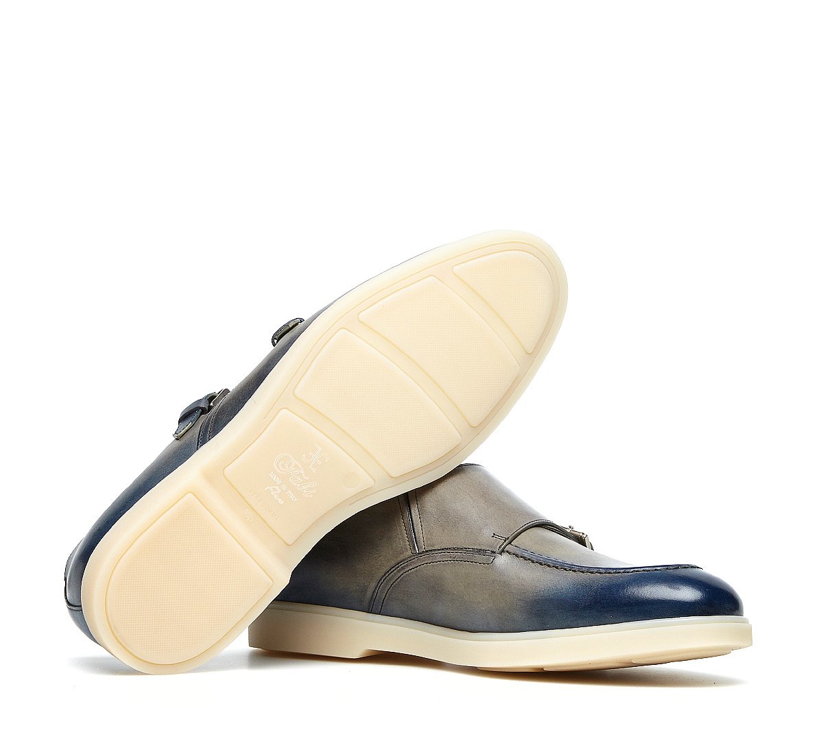 Double monk Fabi Flex in pregiato vitello