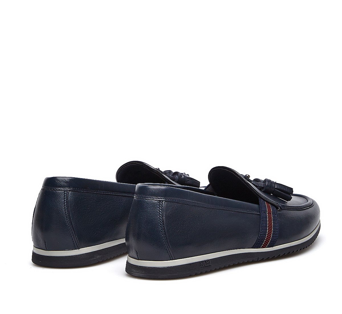 Sporty nappa leather moccasins