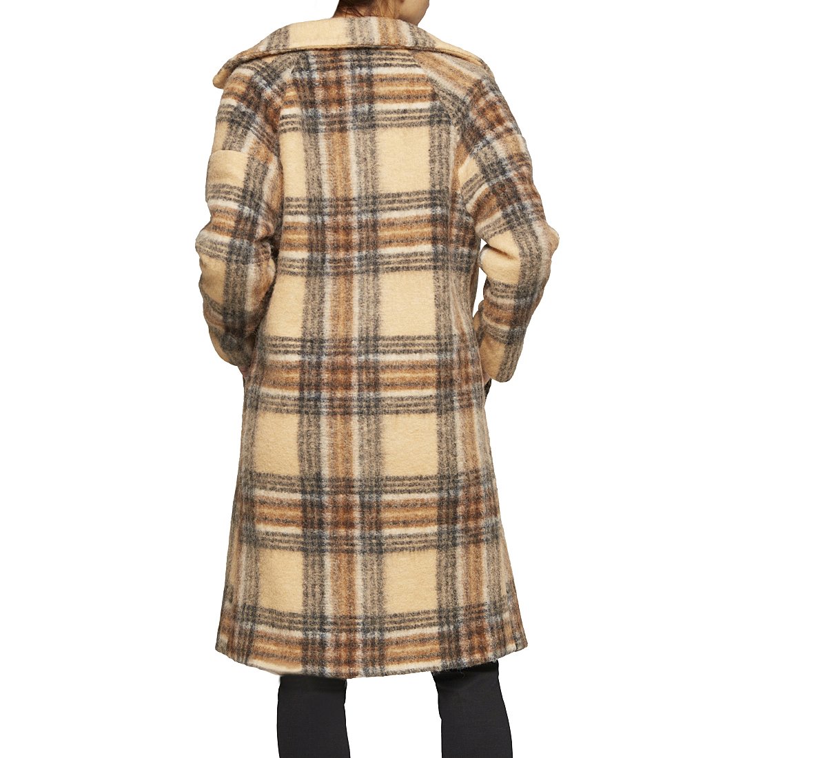 Cappotto fantasia in tessuto
