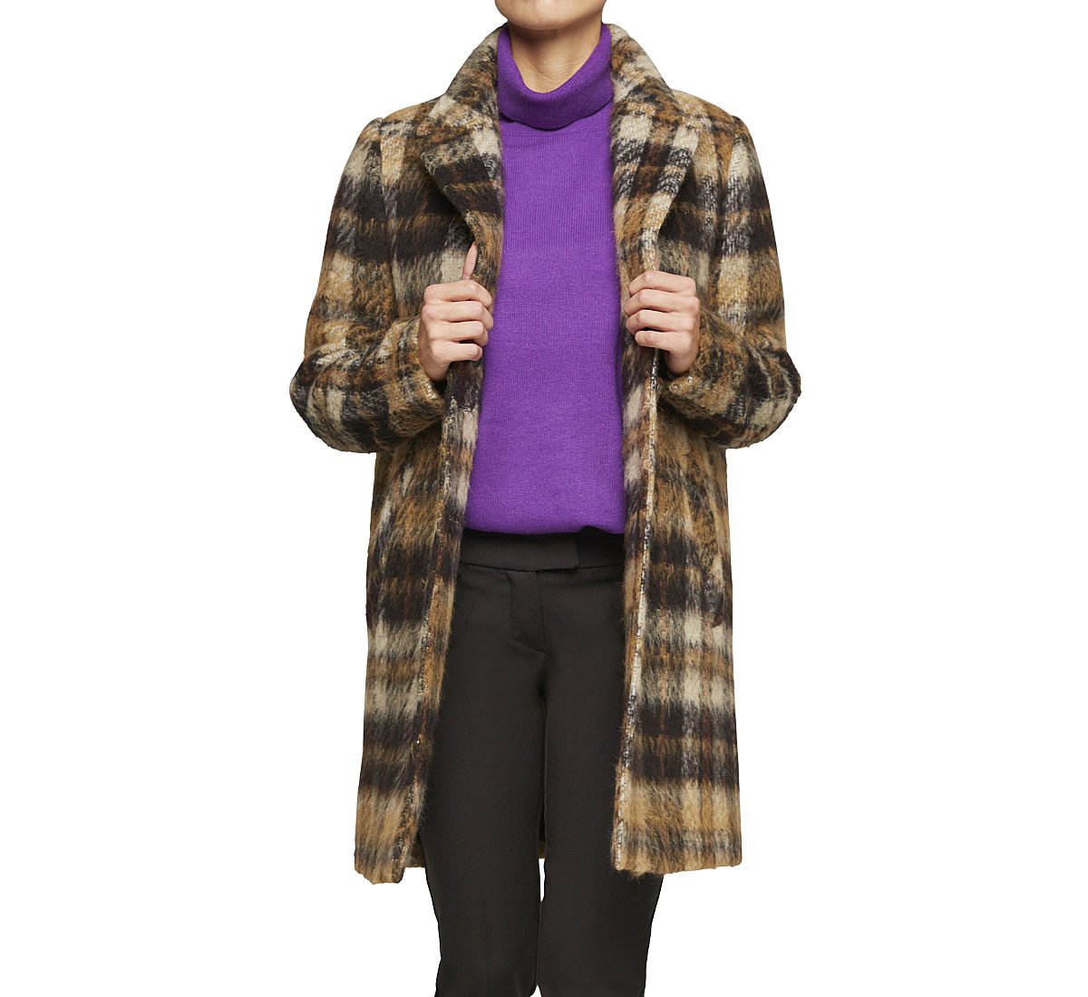 Pattern fabric coat