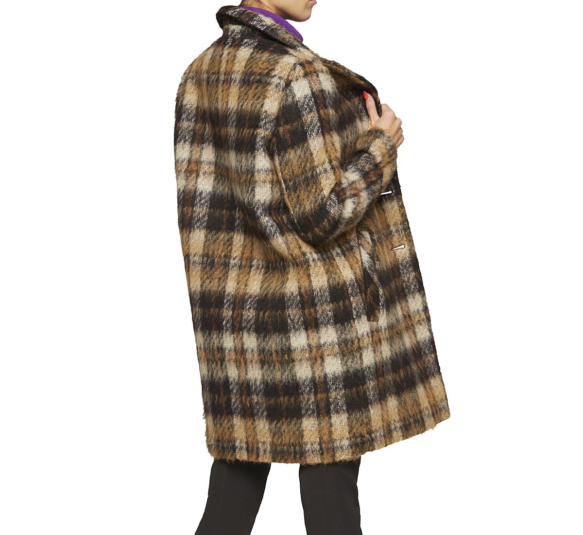 Pattern fabric coat