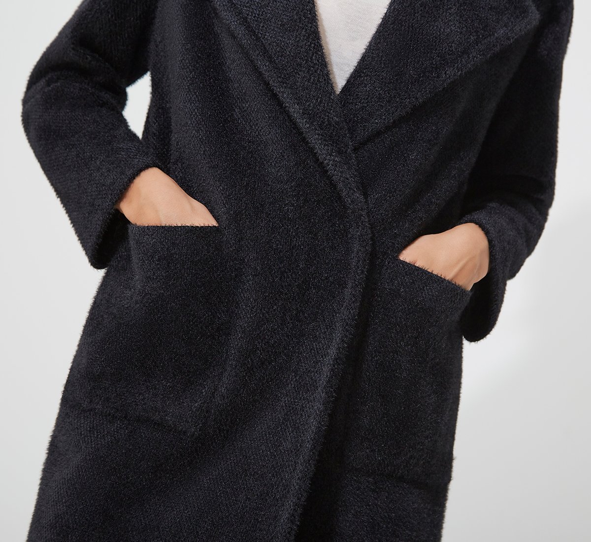 Fabi single-button coat