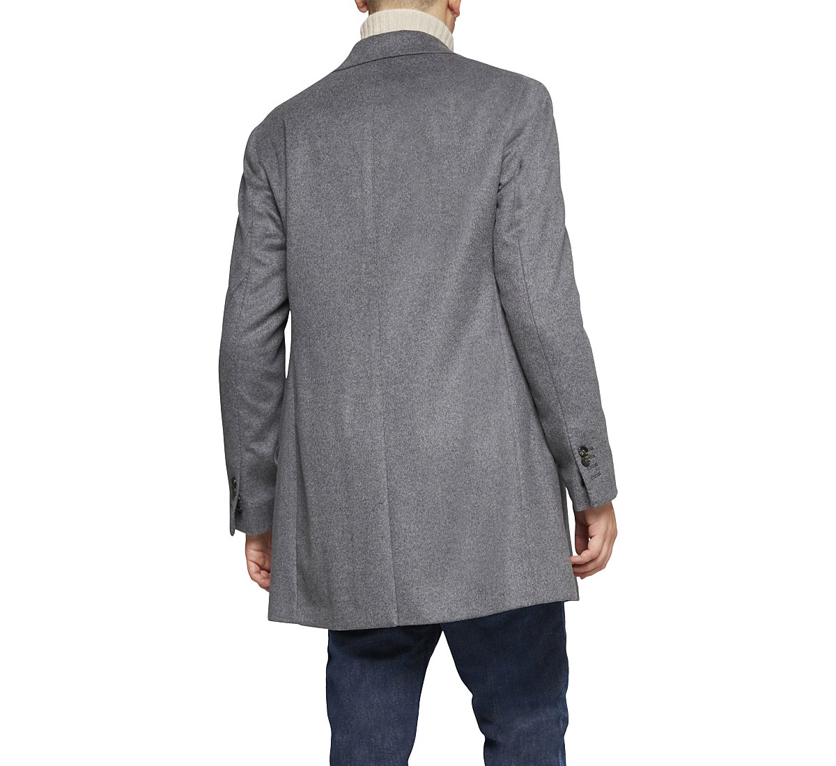 Пальто из теплой шерсти фасона tailored fit