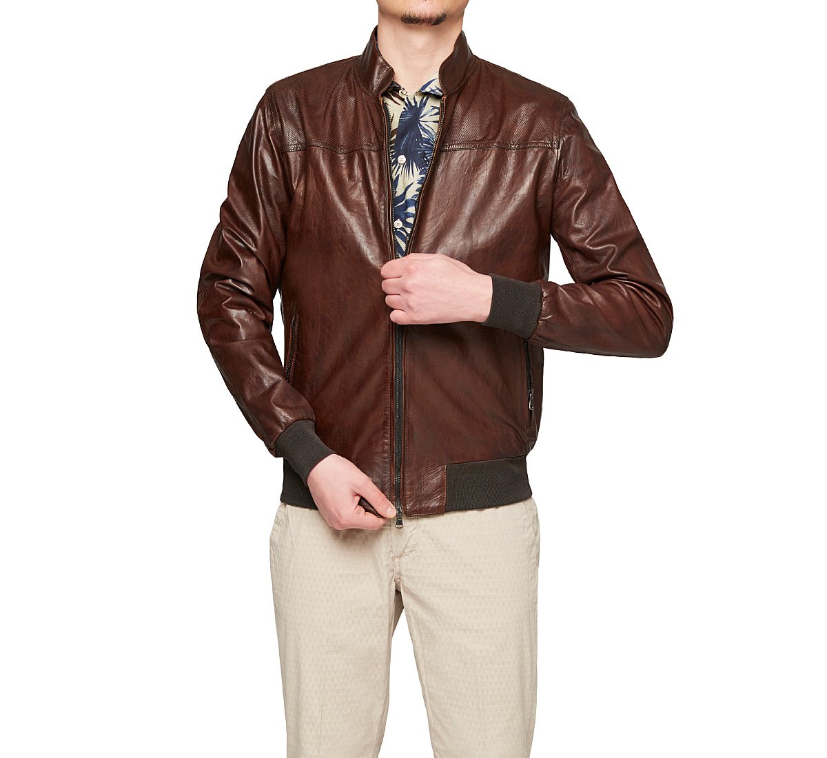 Bomber in pelle