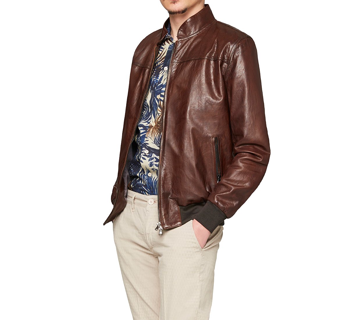 Bomber in pelle