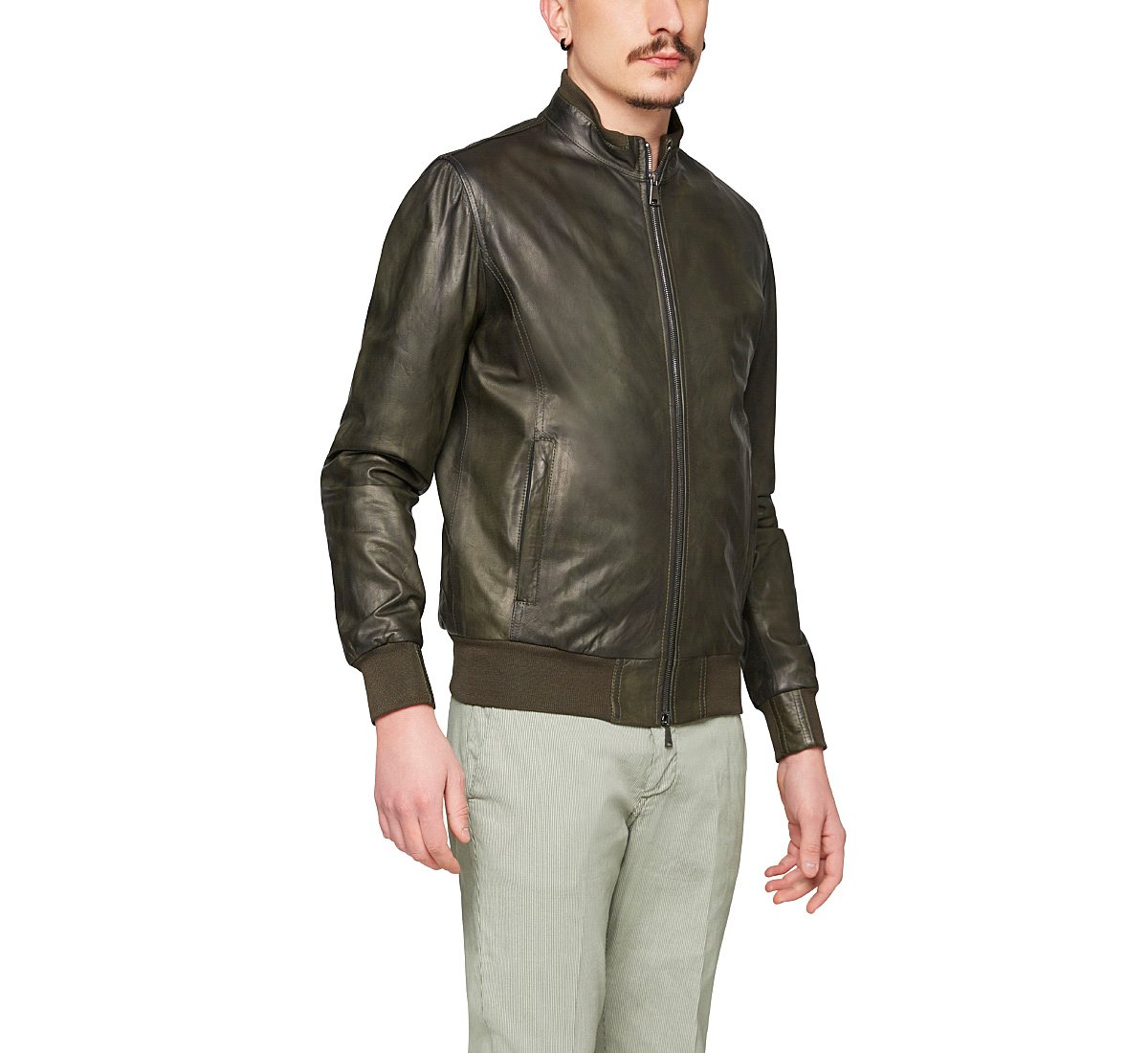 Bomber in pelle