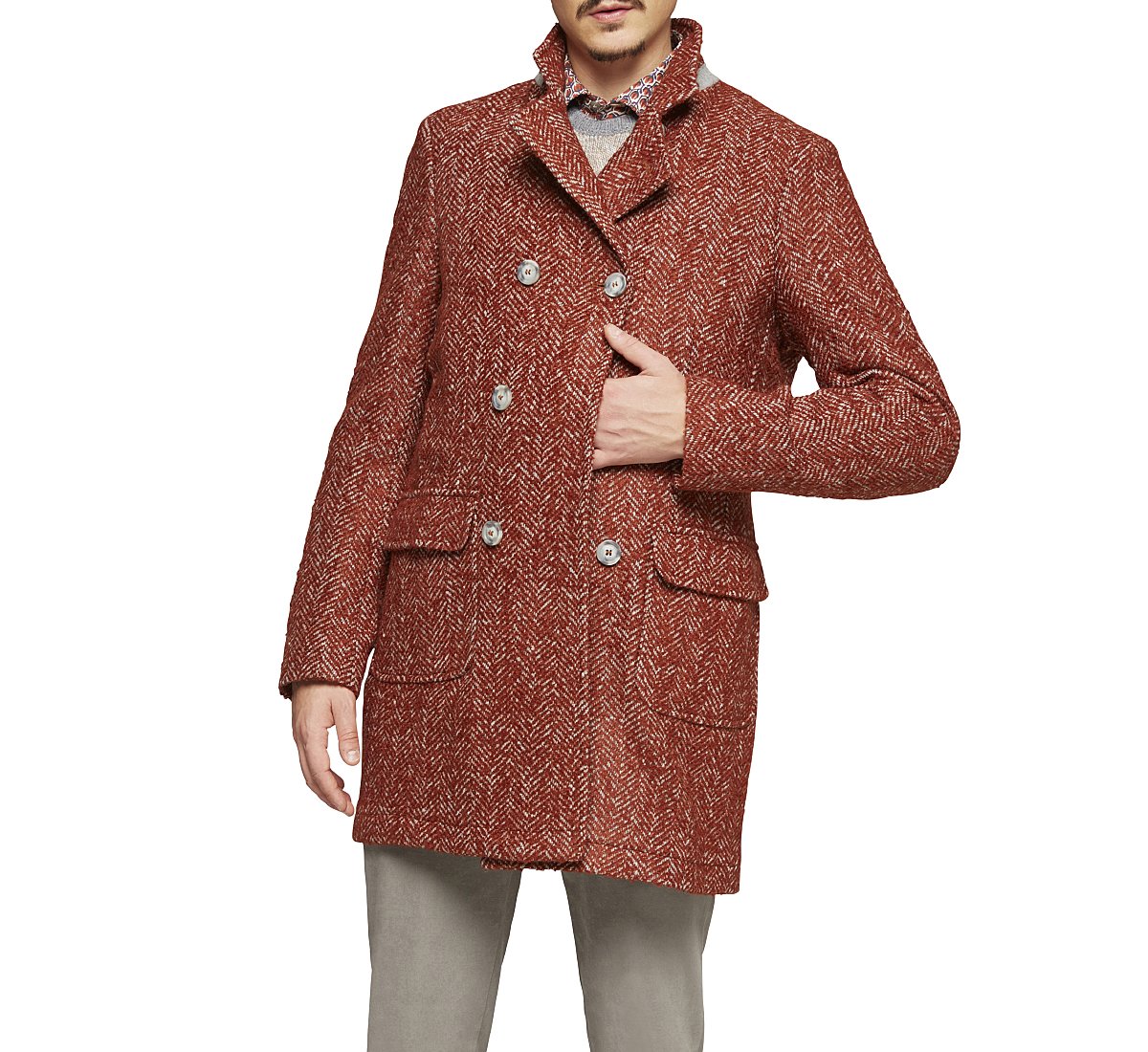 Reversing collar coat