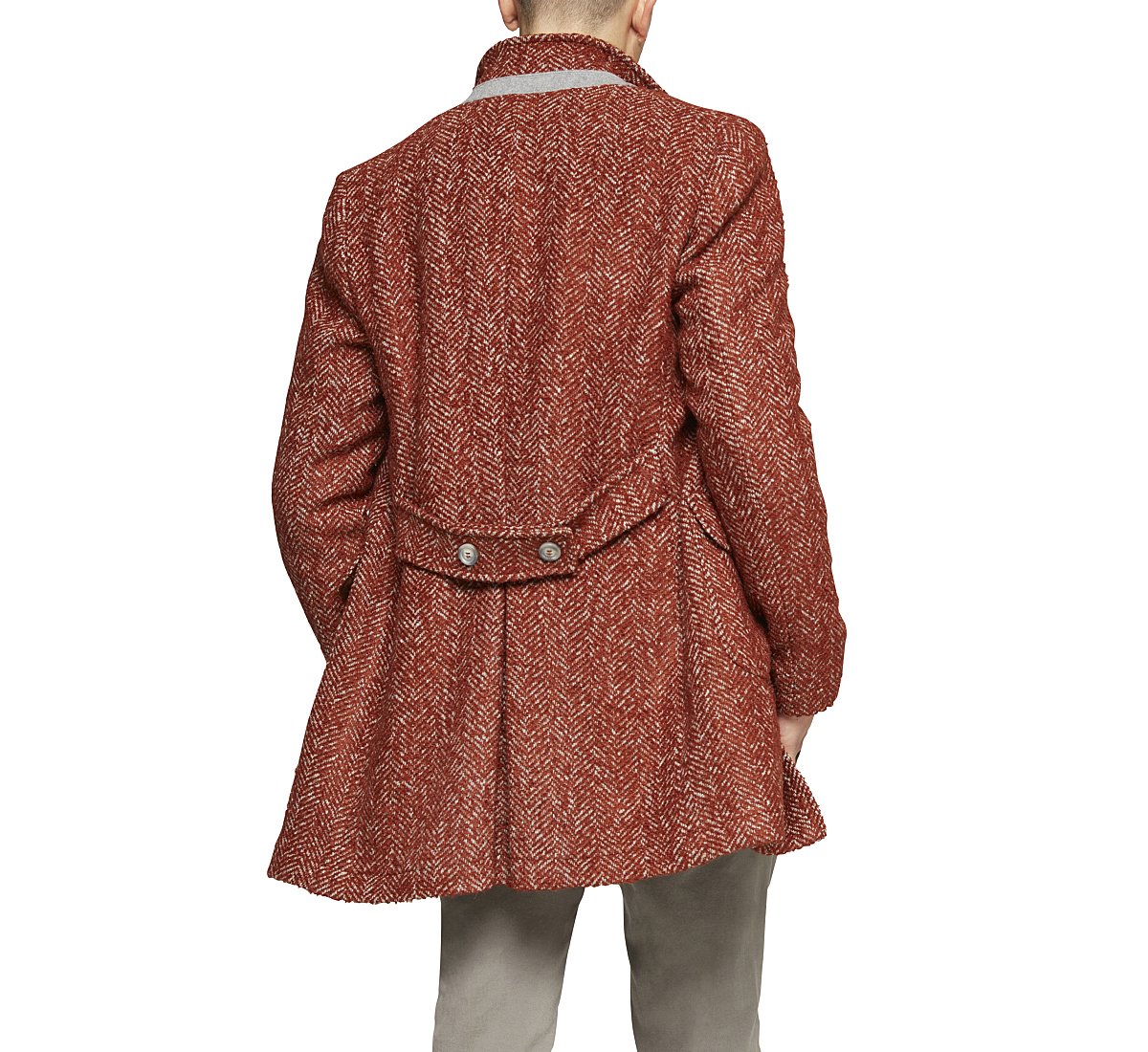 Reversing collar coat