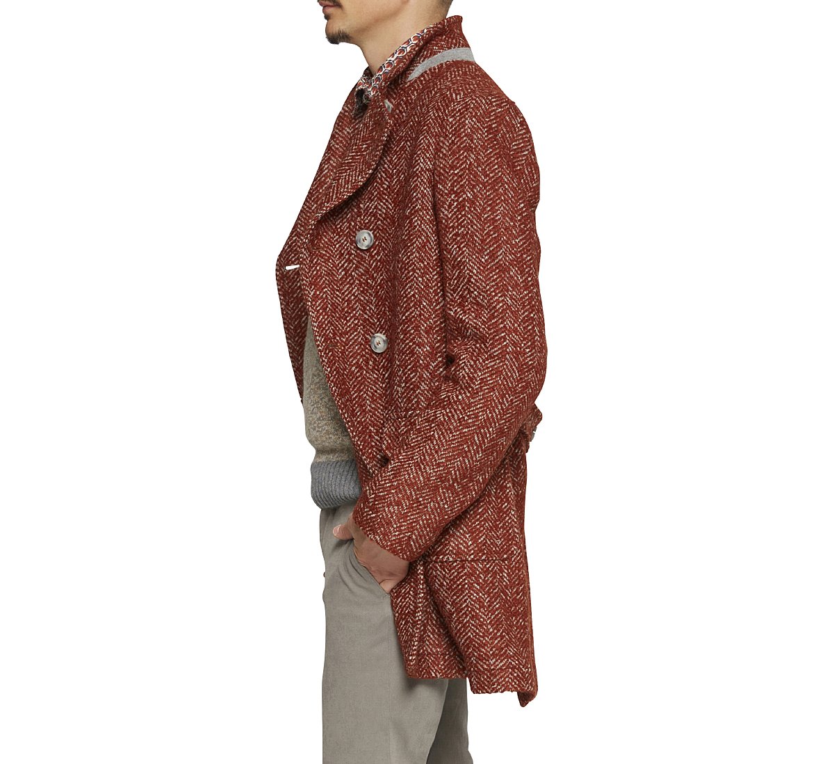Reversing collar coat