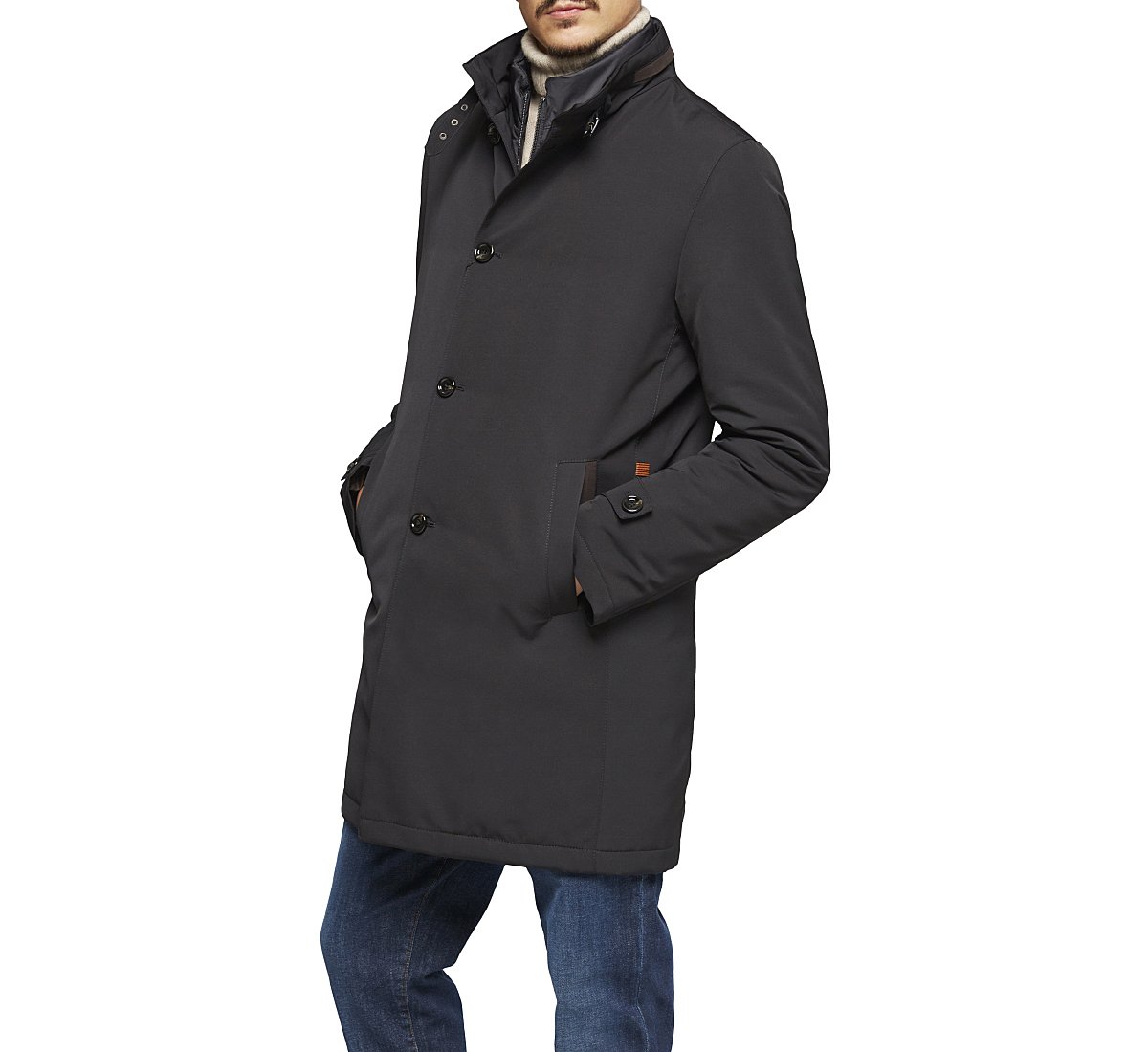 Cappotto in tessuto impermeabile