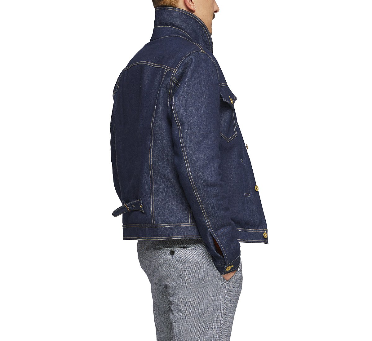 Giubbotto denim imbottito