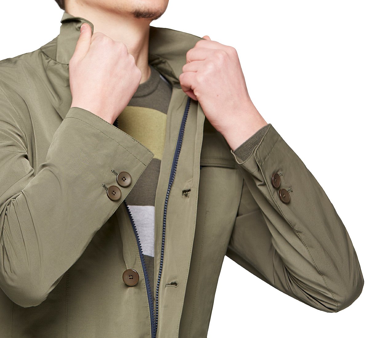 Blazer colletto revers in cotone