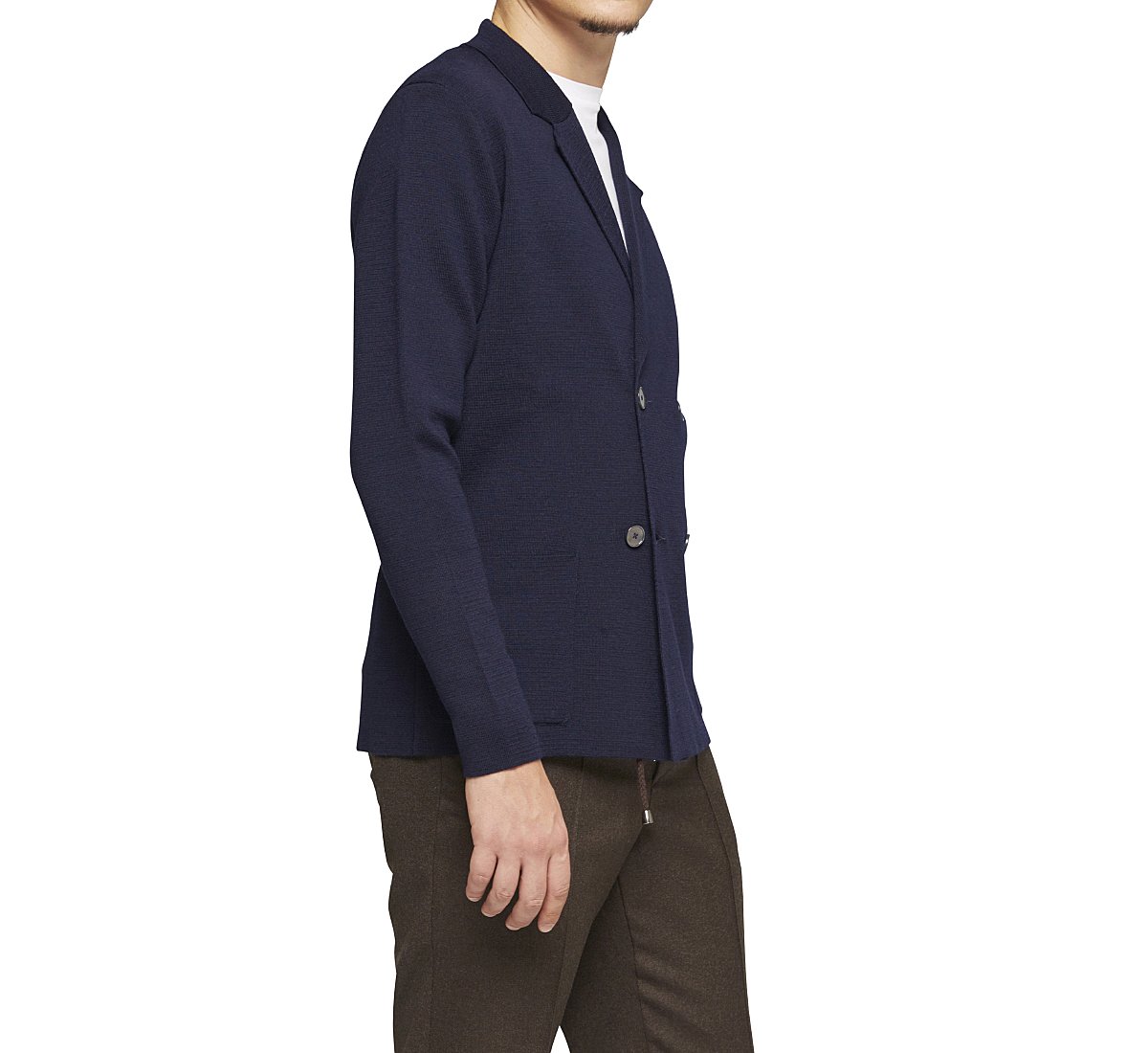 Cardigan stile blazer in lana