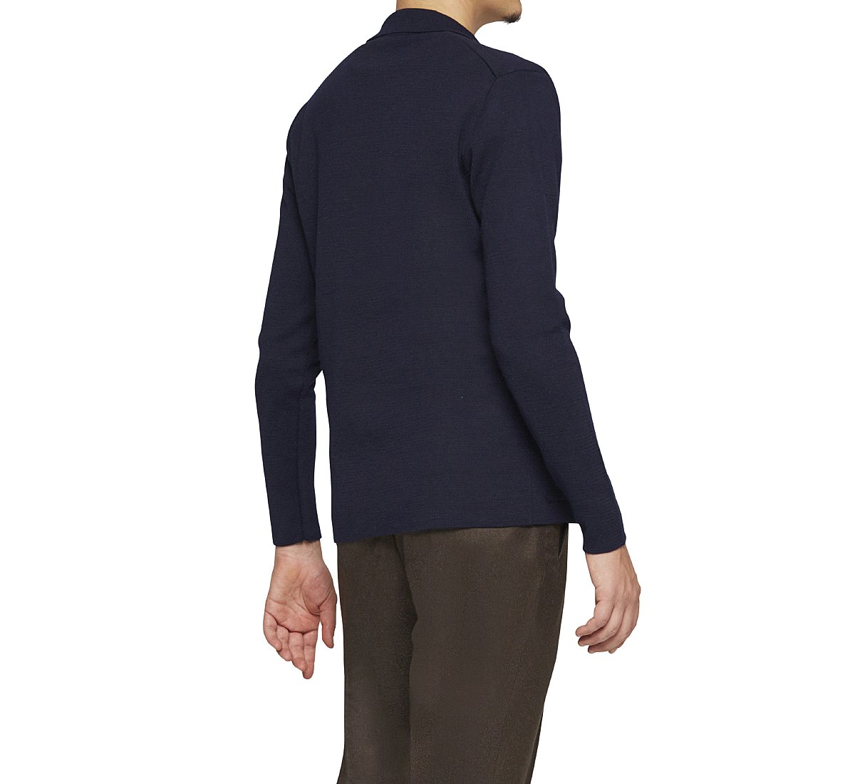 Cardigan stile blazer in lana