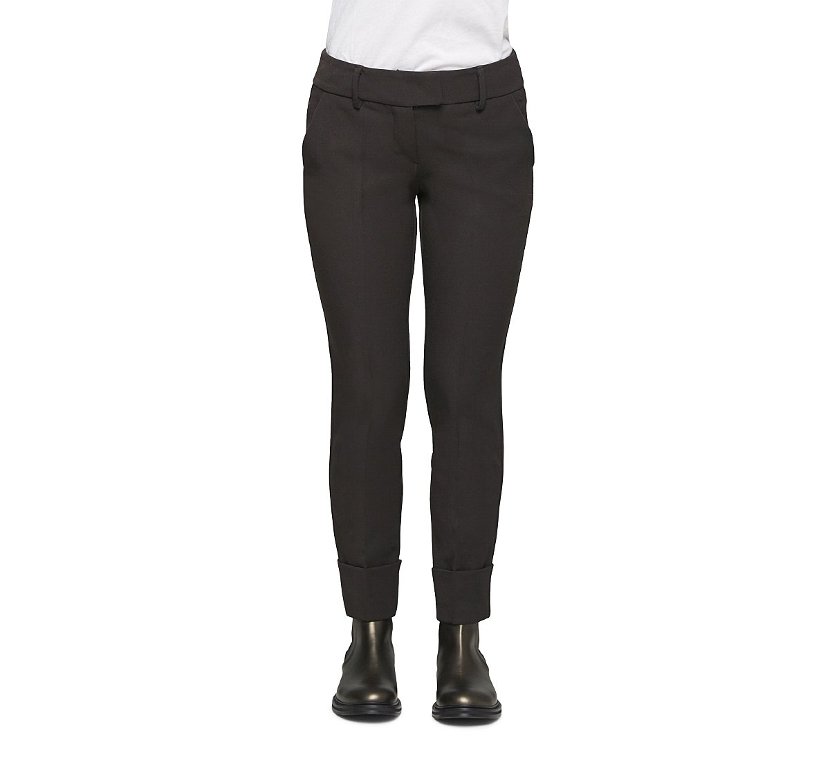 Pantaloni classic vita media