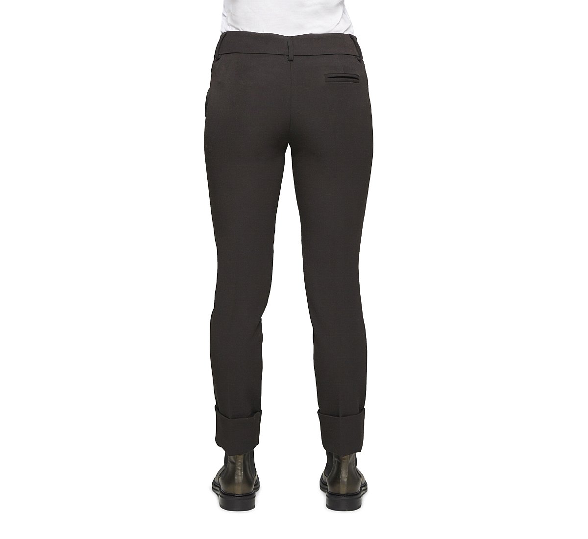 Pantaloni classic vita media