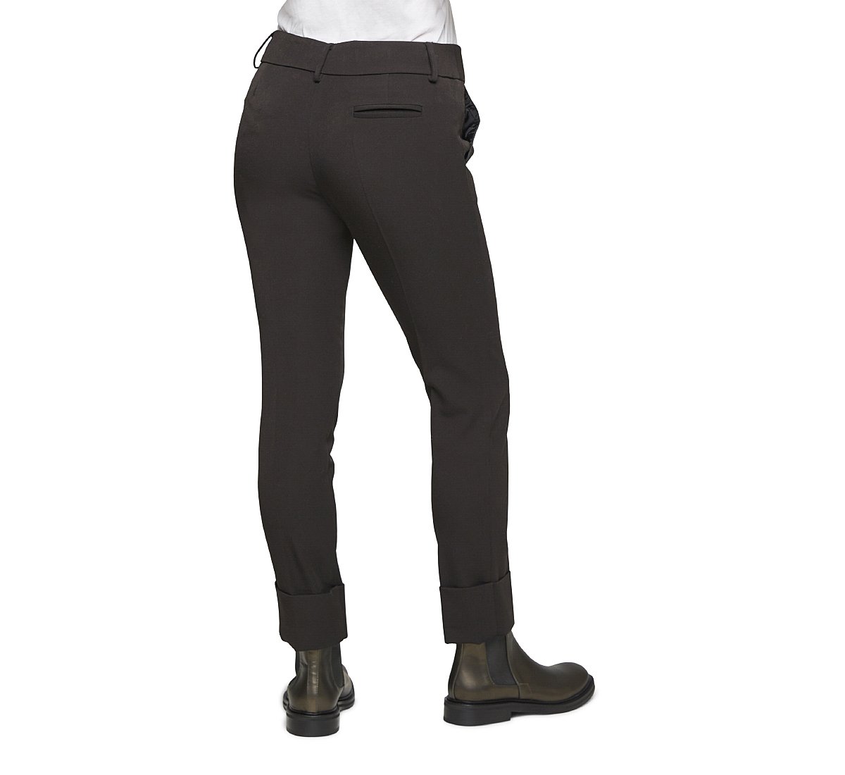 Pantaloni classic vita media