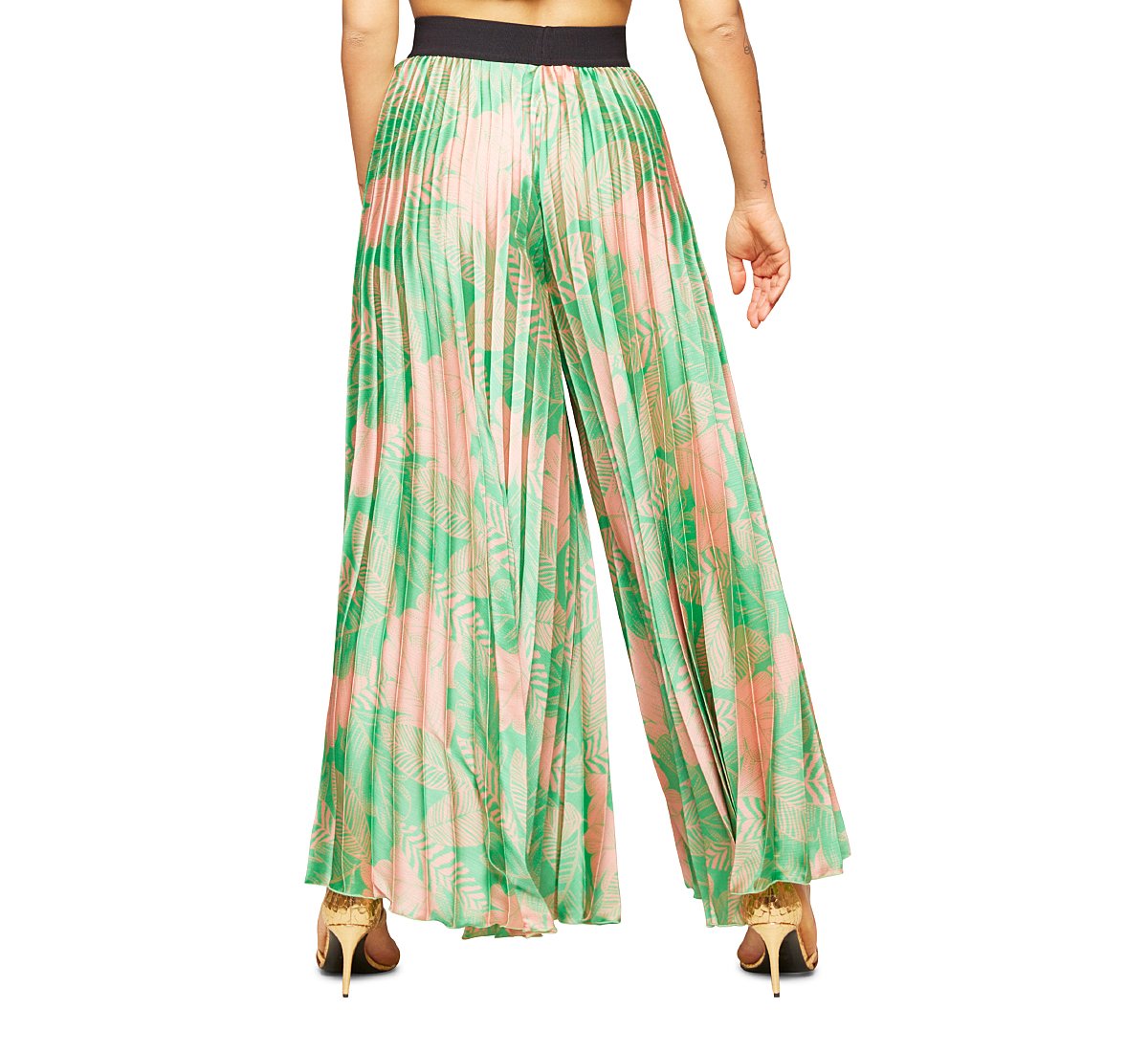Pantalone in tessuto stampa floreale