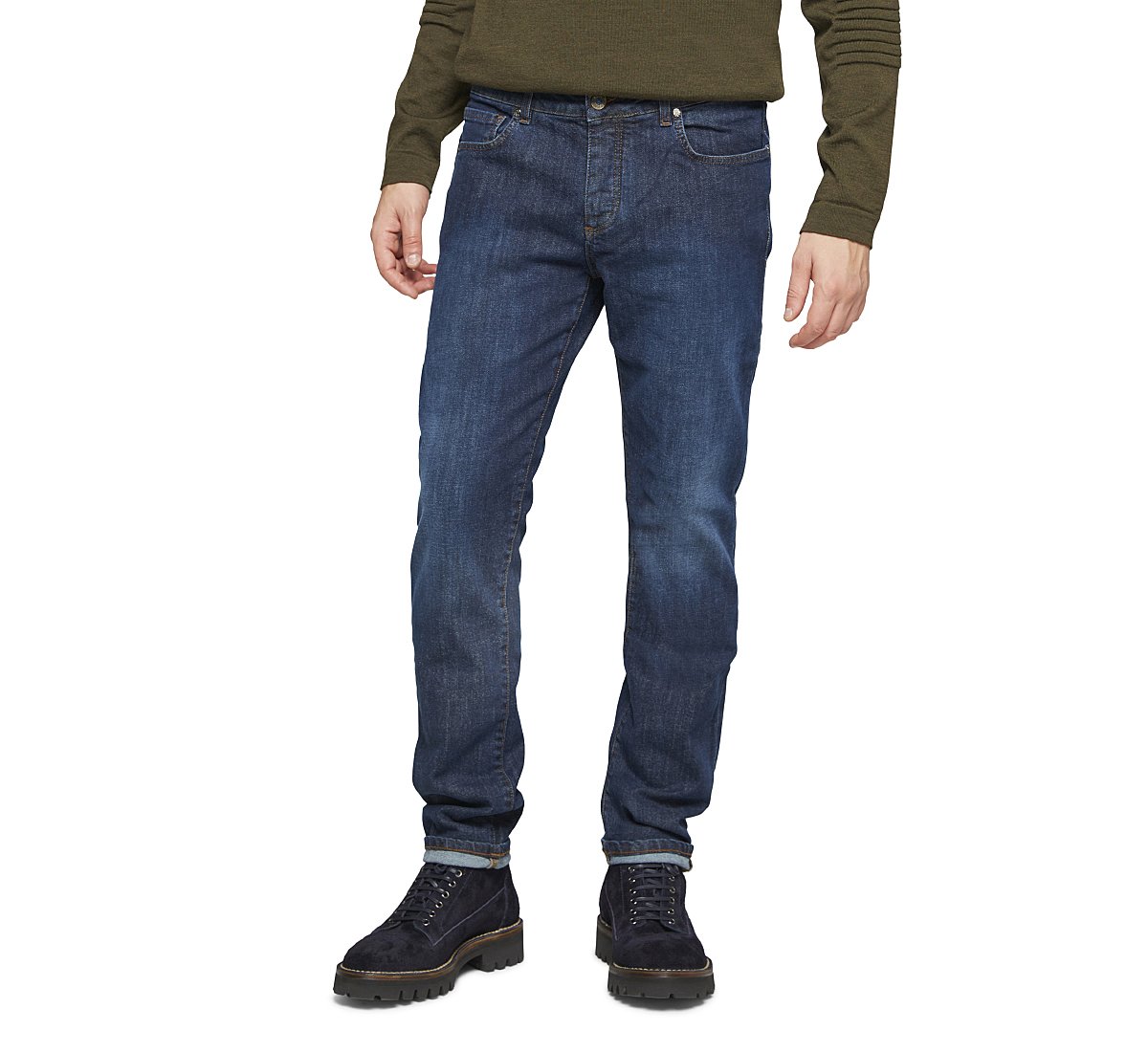 Jeans fit loose in cotone