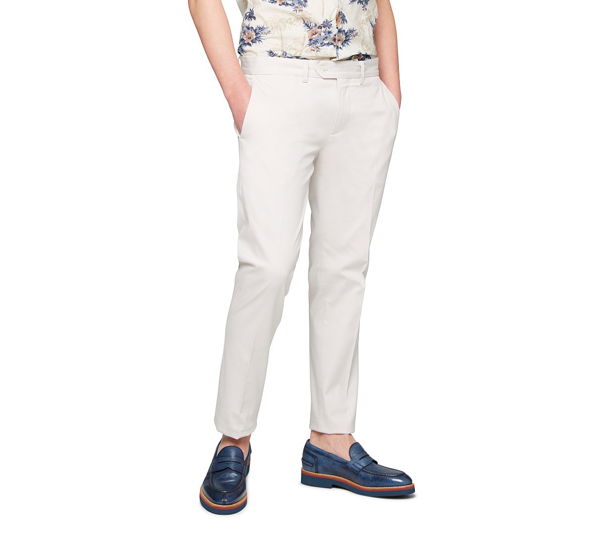 Pantalone in tinta unita