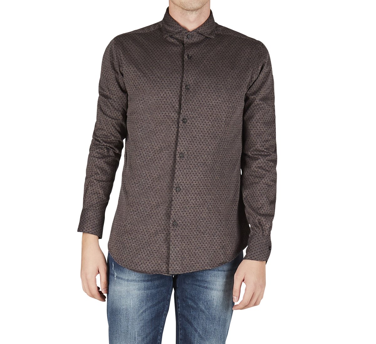 Camicia in cotone jersey