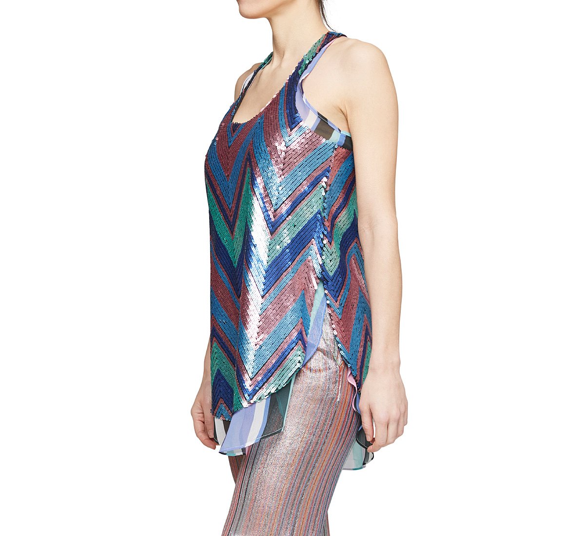 Tank top covered in sequins